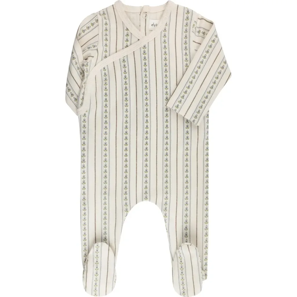 Linear Tulip Collection Footie by Ely's & Co.