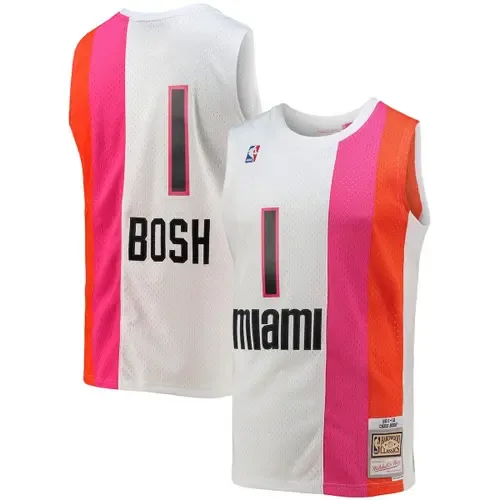 Mitchell & Ness Chris Bosh Miami Heat 2001/02 Hardwood Classics Swingman Jersey by Mitchell & Ness
