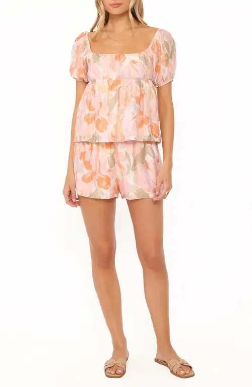 Julia Floral Open Back Top & Shorts Set by Petal & Pup