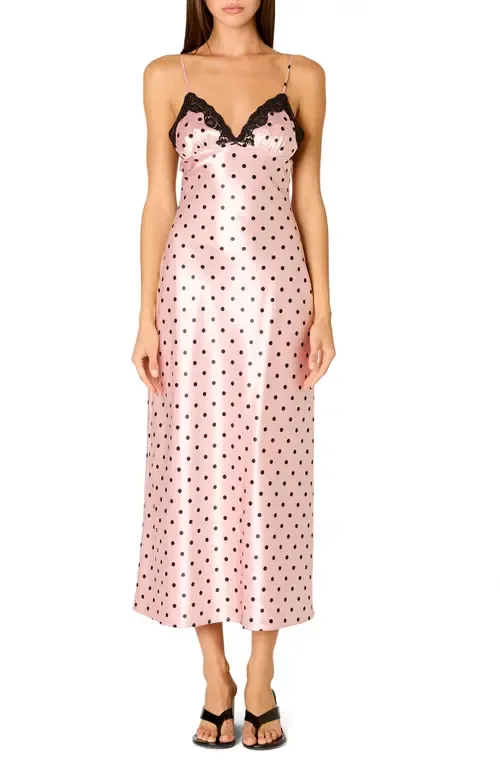 Jasmine Sleeveless Satin Midi Dress by Nia