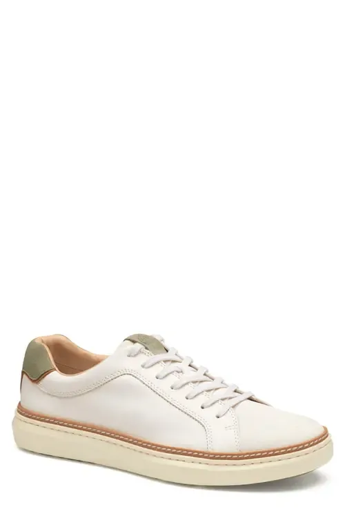 McGuffey 2 Low Top Sneaker in White Fg/Taupe Suede