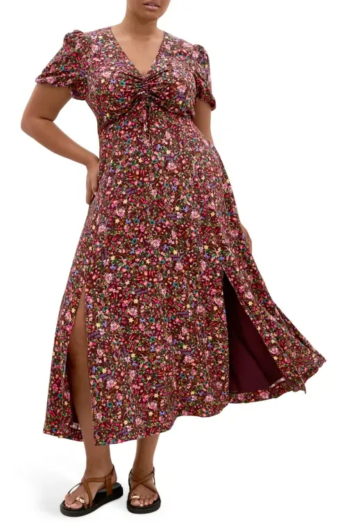 Aliya Floral Print Maxi Dress by City Chic