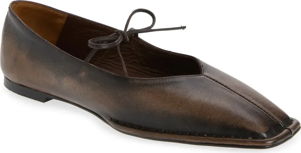 Sway Square Toe Ballet Flat by ALOHAS