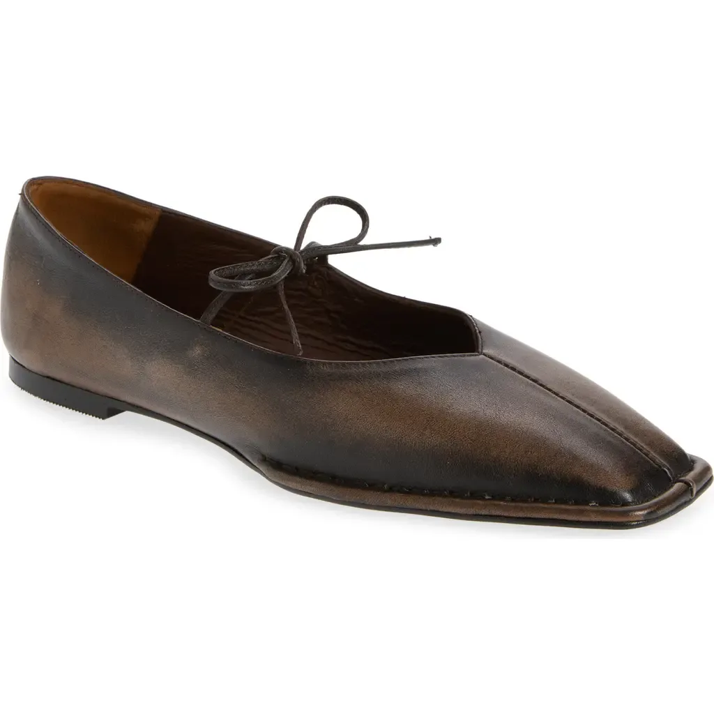 Sway Square Toe Ballet Flat by ALOHAS