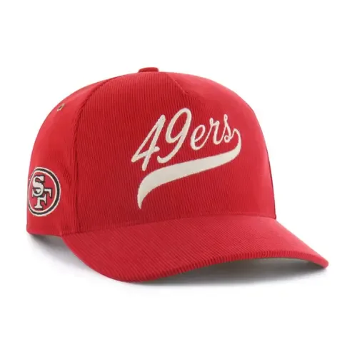 '47 Scarlet San Francisco 49ers Golden Age Corduroy Hitch Adjustable Hat by '47