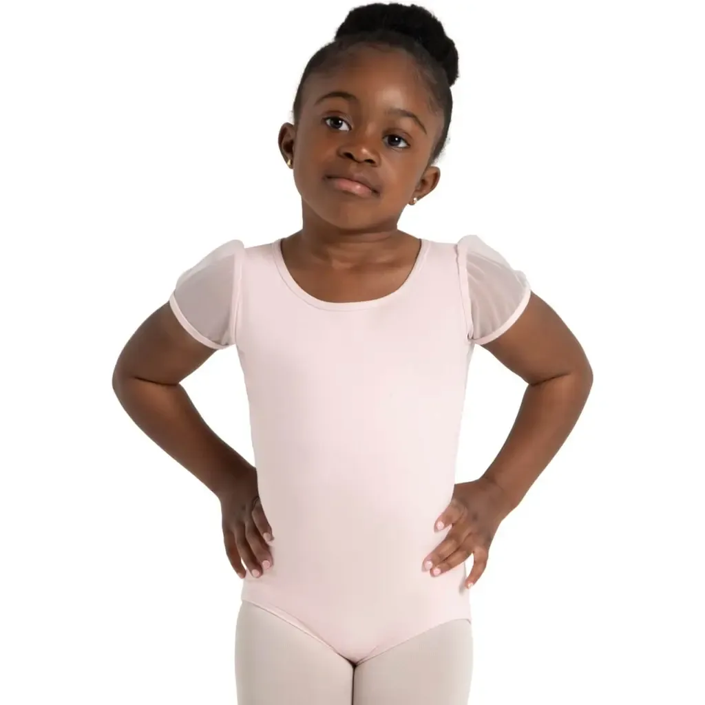 Puff Sleeve Keyhole Back Leotard by CAPEZIO