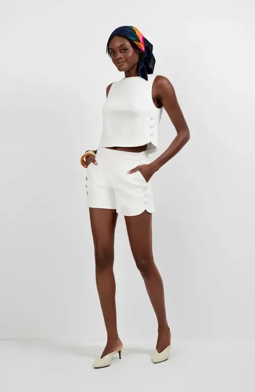 Duomo Button Side Shorts by Trina Turk
