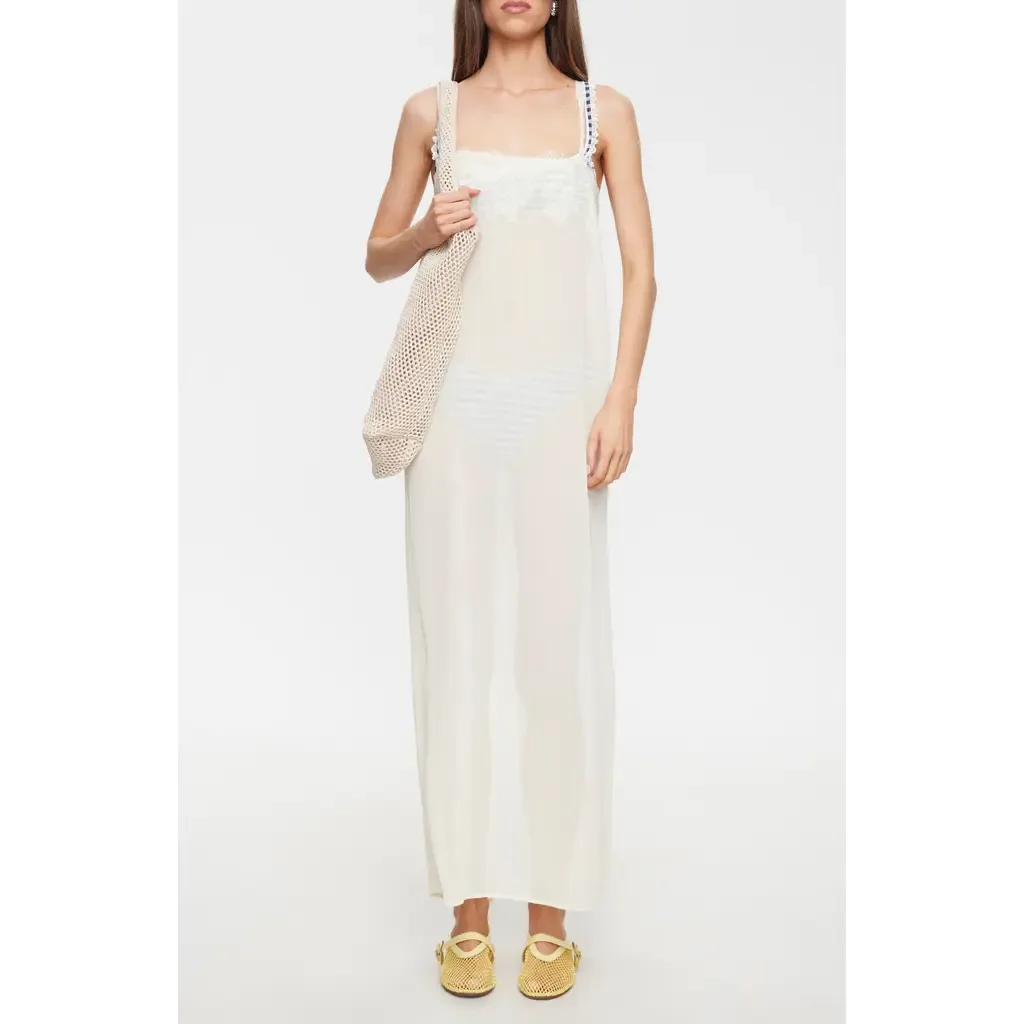 Glacial Sheer Maxi Dress by LIONESS