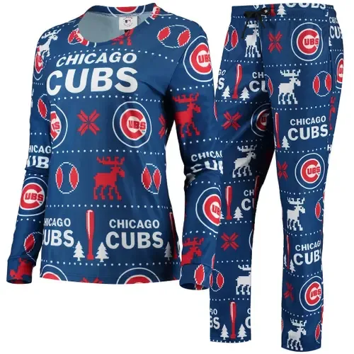 FOCO Chicago Cubs Ugly Pajama Set by FOCO