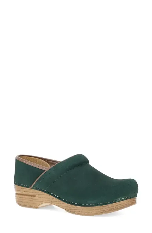 Professional Clog in Evergreen Suede by Dansko