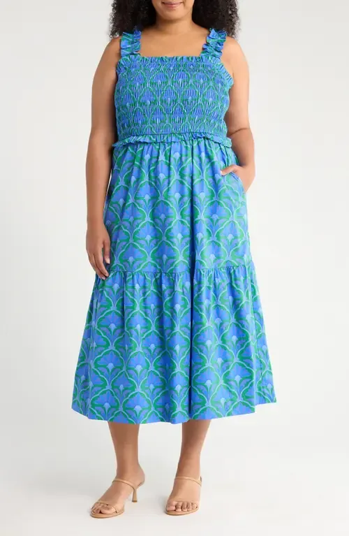 Sera Floral Cotton Midi Sundress