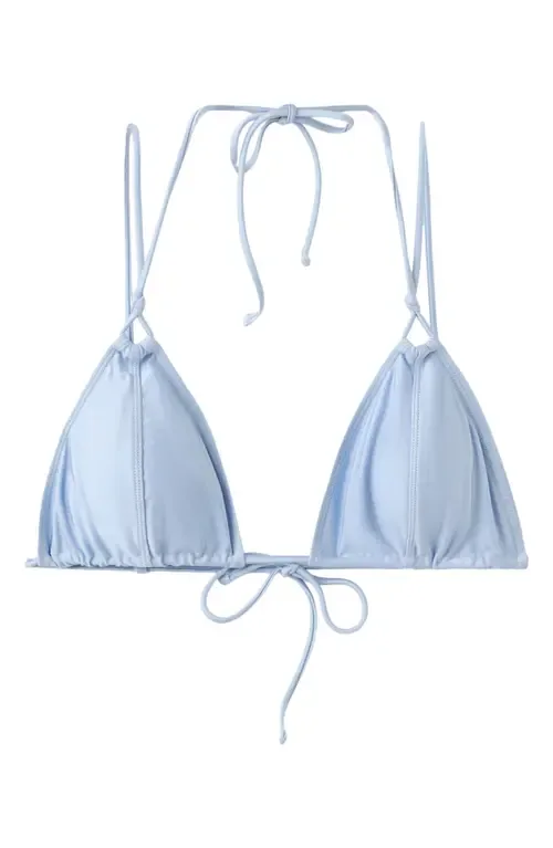 Seamed Knotted Triangle Bikini Top by MANGO