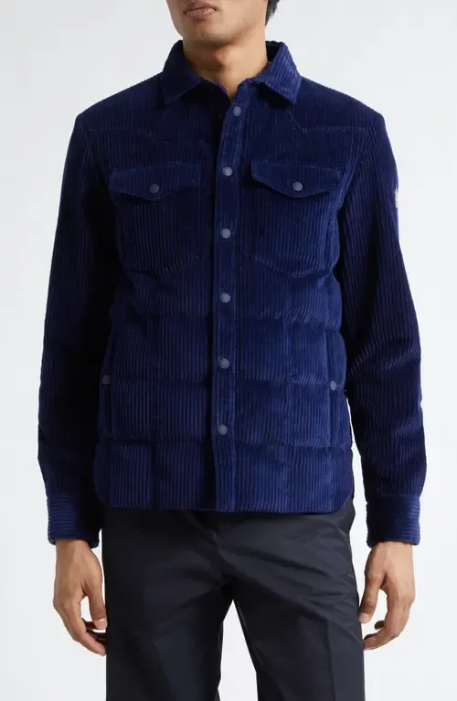 Gelt Quilted Corduroy Shirt Jacket by Moncler Grenoble