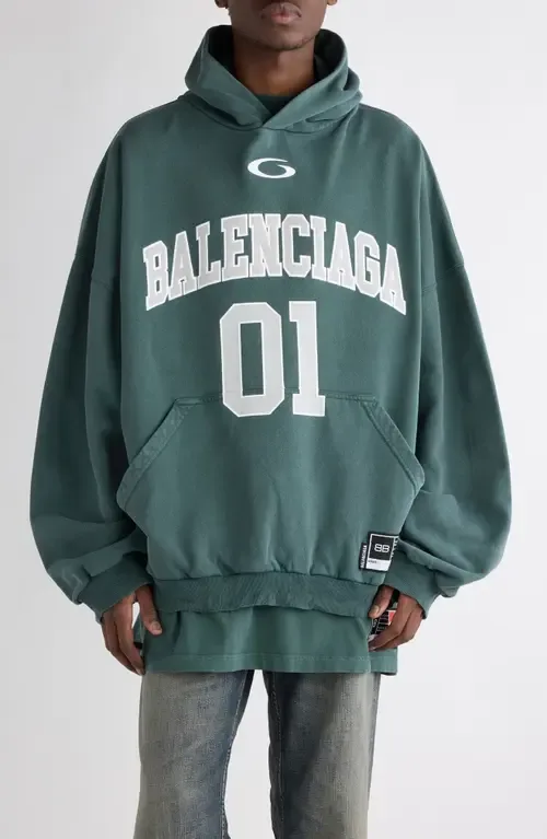 Oversize Cotton Hoodie by Balenciaga