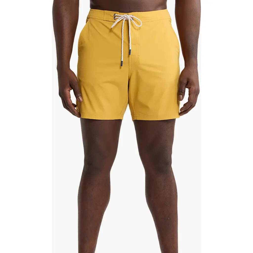 Swell Solid Water Repellent Board Shorts by Fair Harbor