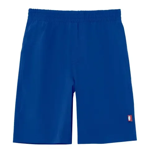 Soft Stretch UPF 50+ Recycled Polyester Below-the-Knee Printed Swim Board Shorts by City Threads USA-Made