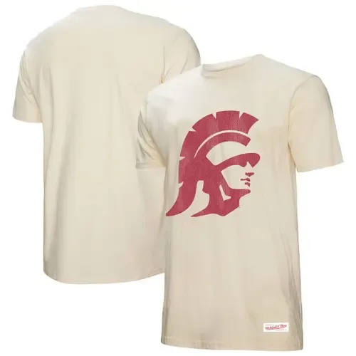 Mitchell & Ness Cream USC Trojans Vintage Tone T-Shirt by Mitchell & Ness