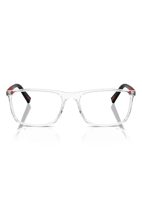 57mm Rectangular Optical Glasses by Prada Linea Rossa