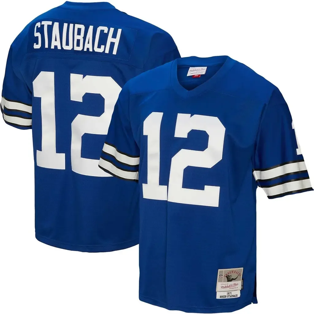 Mitchell & Ness Roger Staubach Dallas Cowboys 1971 Legacy Retired Player Jersey by Mitchell & Ness