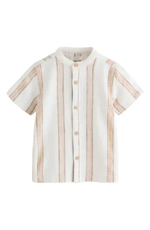 Stripe Cotton Button-Up Shirt by NEXT