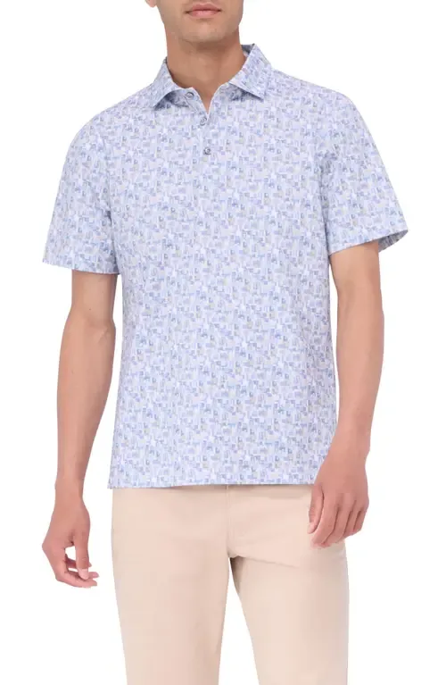 Victor OoohCotton® Abstract Print Polo