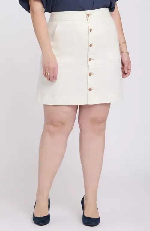 High Waist A-Line Denim Utility Skirt by NYDJ
