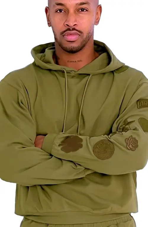 Menswear Patches Hoodie by Dai Moda