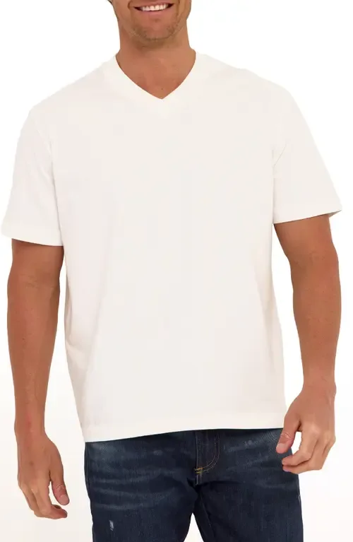 Roger Relaxed Fit V-Neck Cotton Jersey T-Shirt by Threads 4 Thought