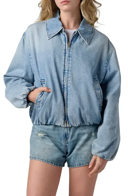 Denim Bomber Jacket by BLANKNYC