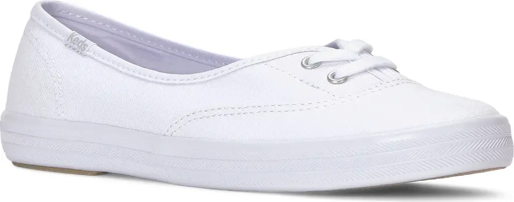 The Mini Slip-On Sneaker in White Canvas