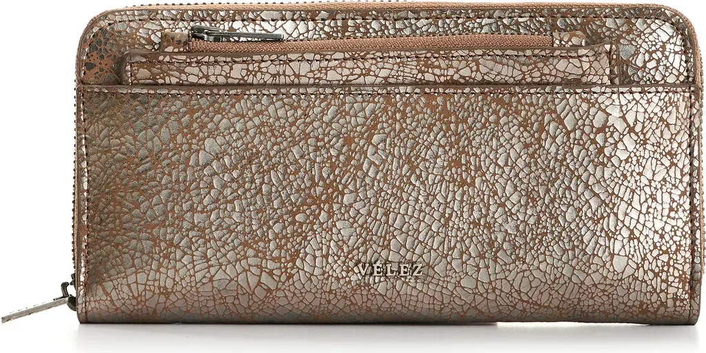 Folia Leather Checkbook Wallet by Velez