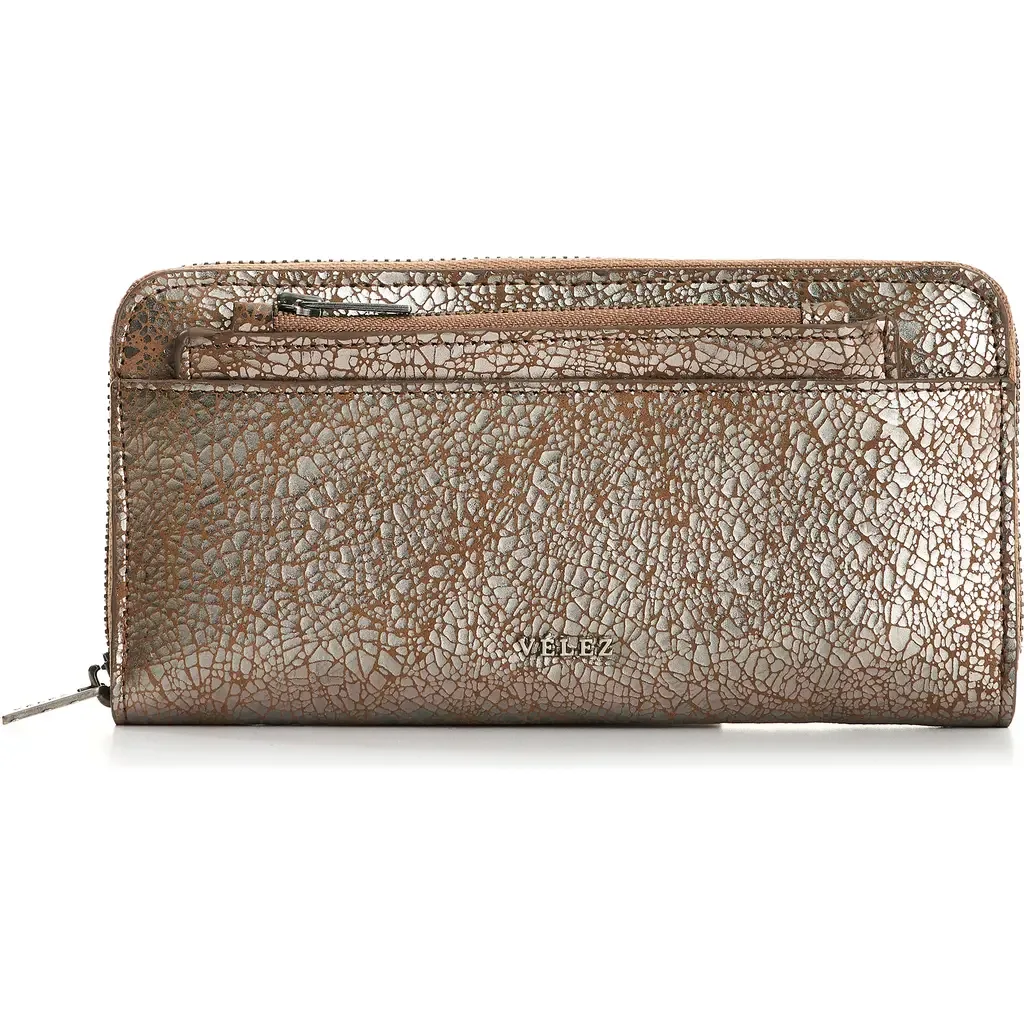 Folia Leather Checkbook Wallet by Velez