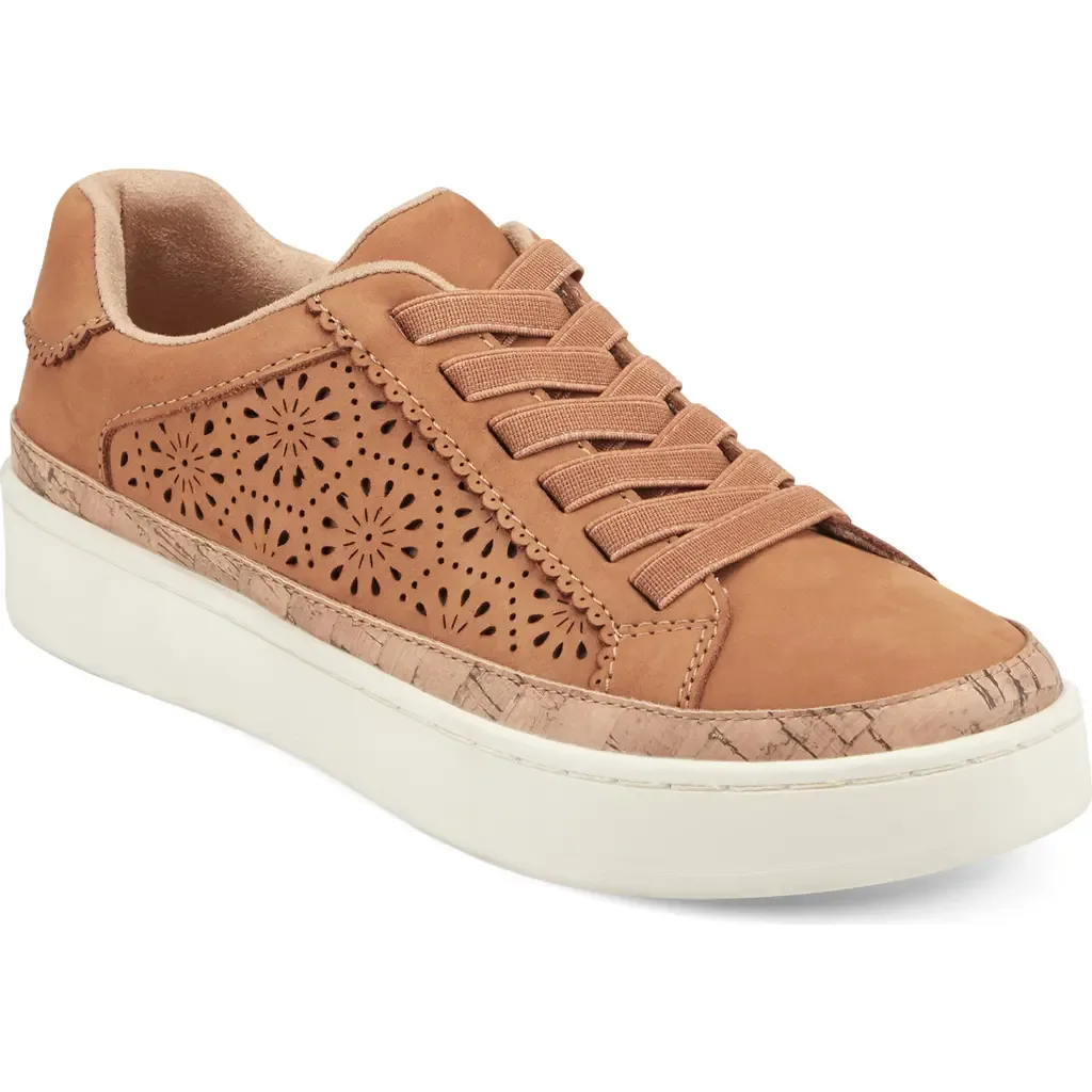 Kristal Laser Cut Platform Sneaker by Earth®