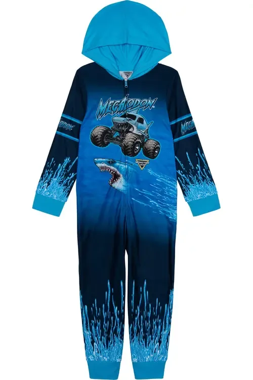 Fleece Hooded One Piece by Monster Jam