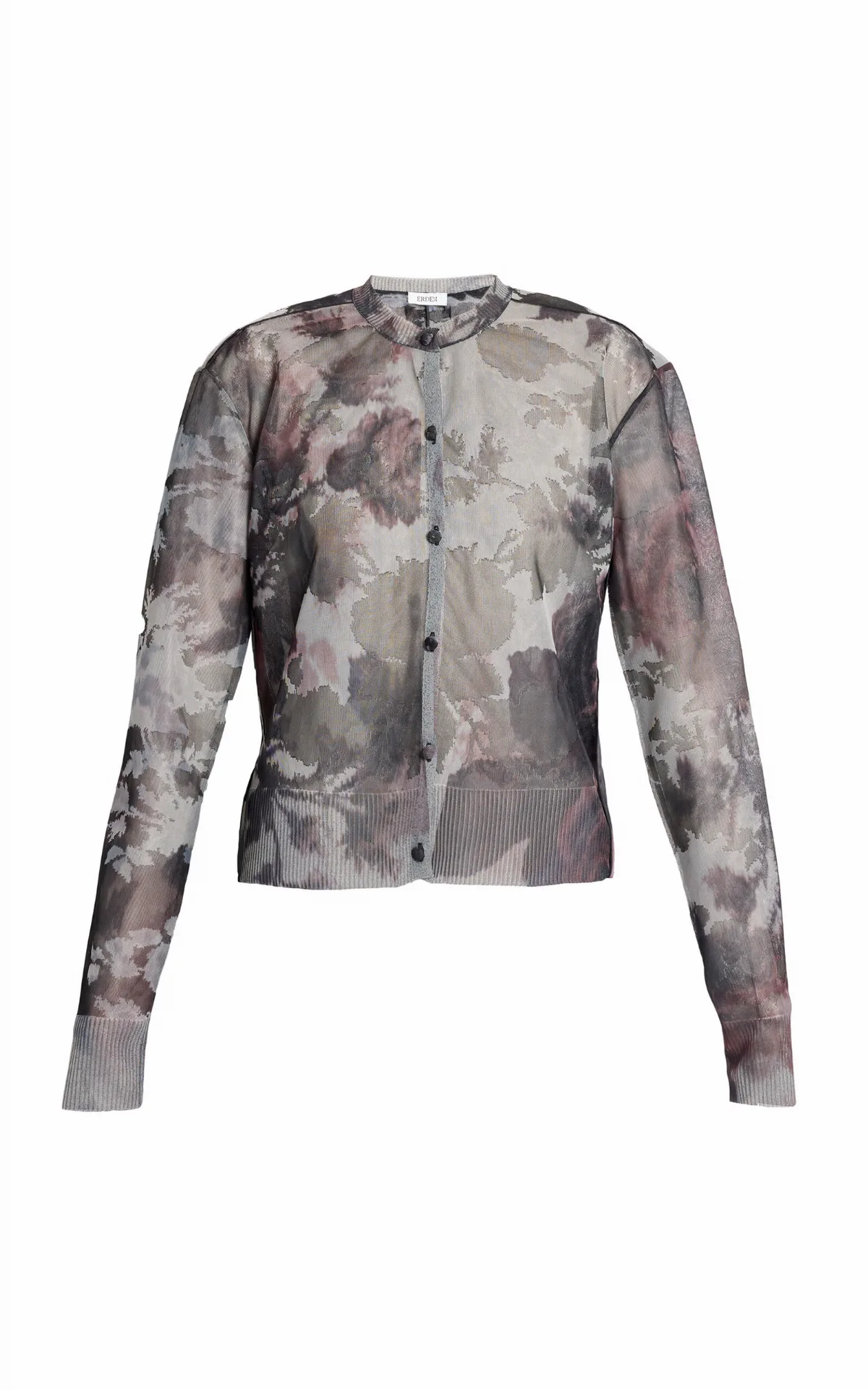Printed Jacquard Knit Cardigan by Erdem