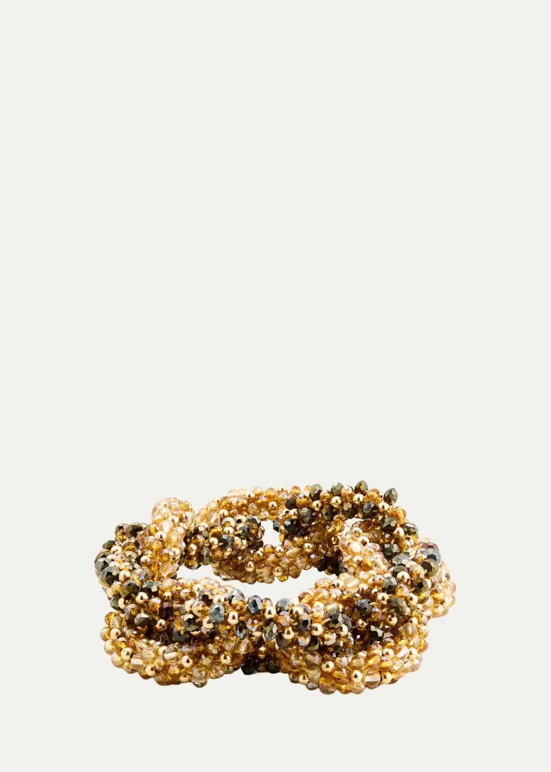 Elsa Multi CZ and 14K Gold Faceted Link Bracelet by Meredith Frederick