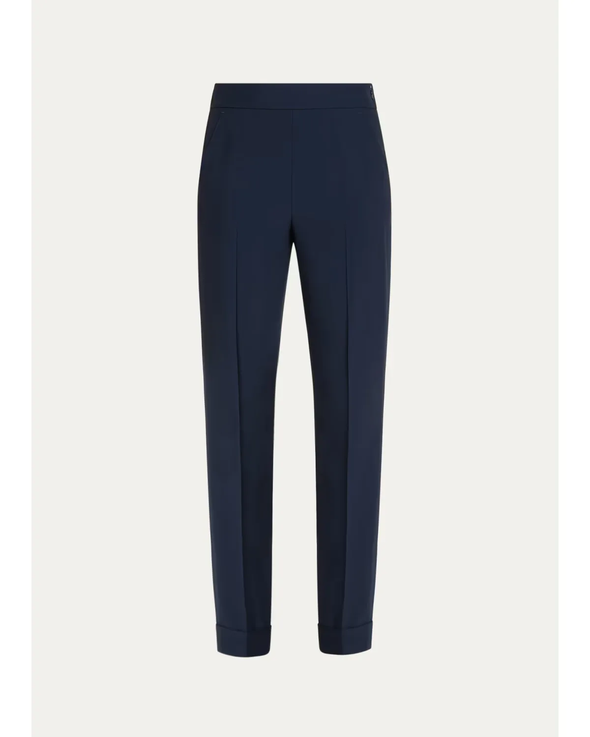 Chris Pleated Straight-Leg Pants by Akris
