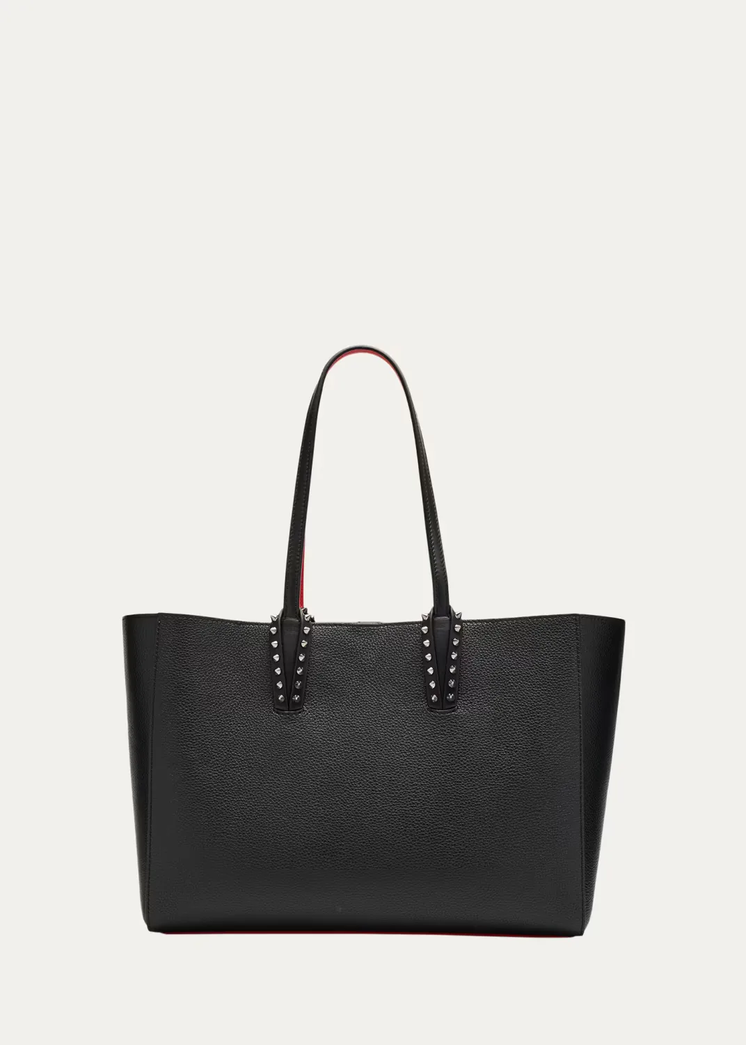 Cabata Soft Small Tote Bag in Grained Leather by Christian Louboutin