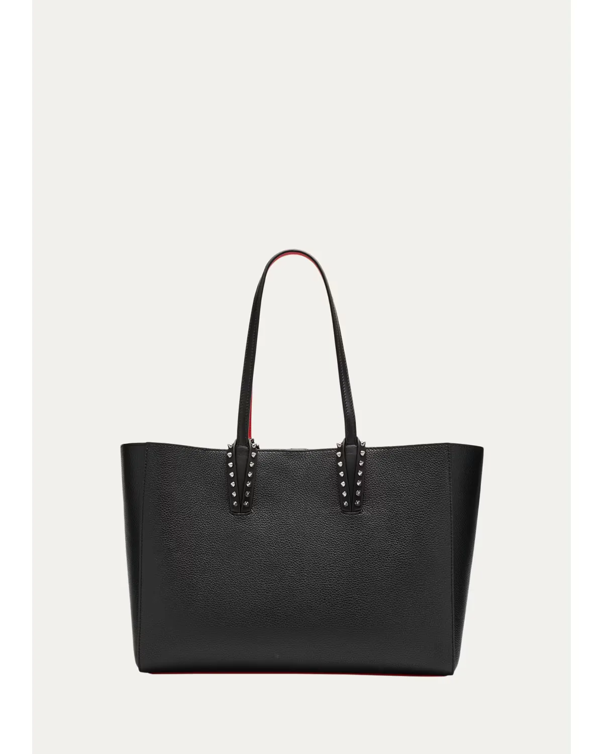 Cabata Soft Small Tote Bag in Grained Leather by Christian Louboutin