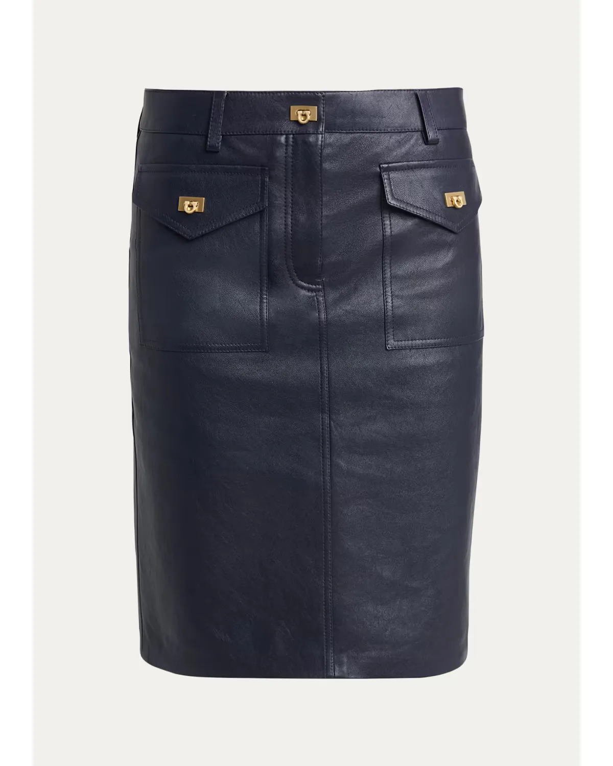 Nappa Leather Knee-Length Skirt by Ferragamo