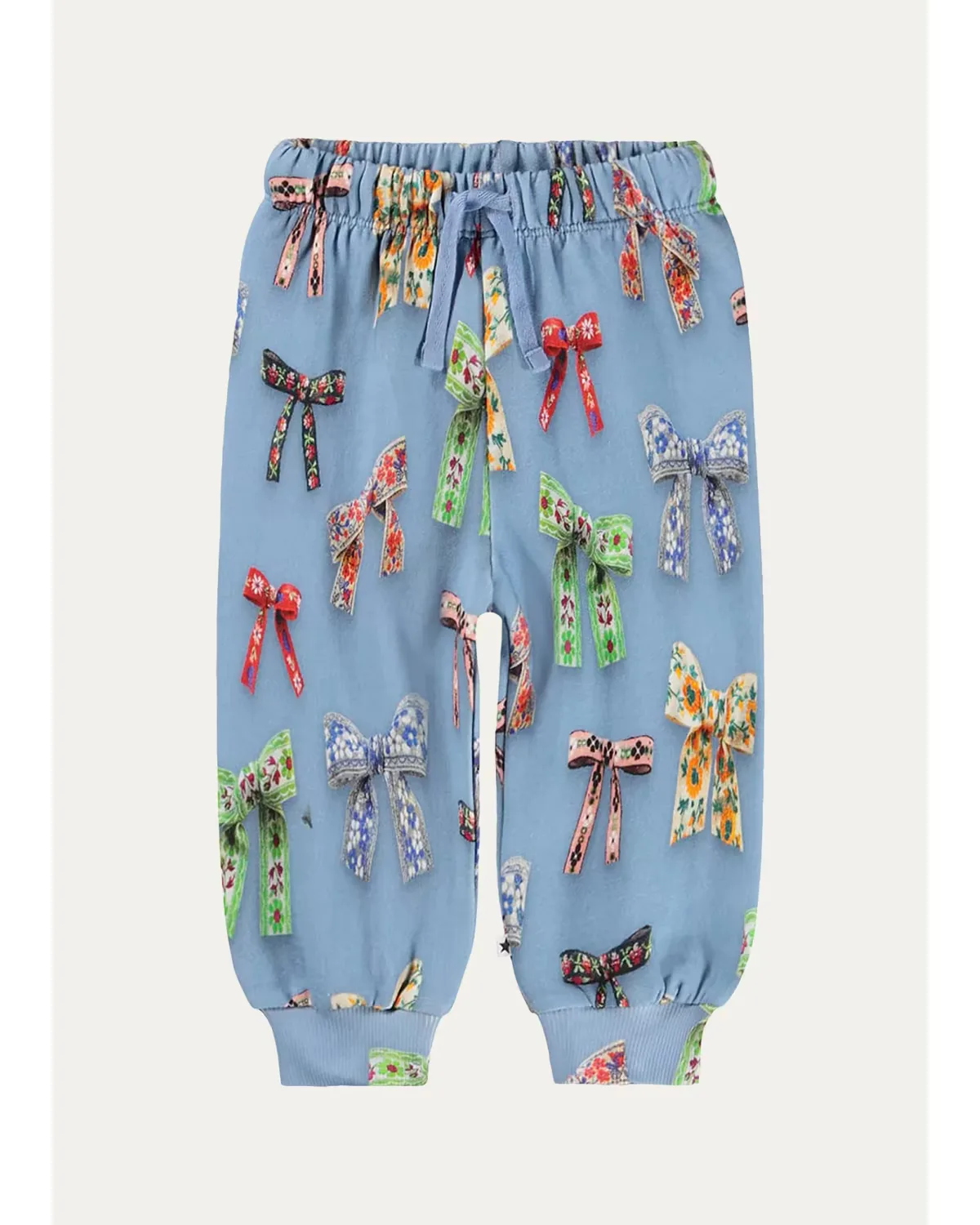 Simeon Mini Bows Cotton Pants by Molo