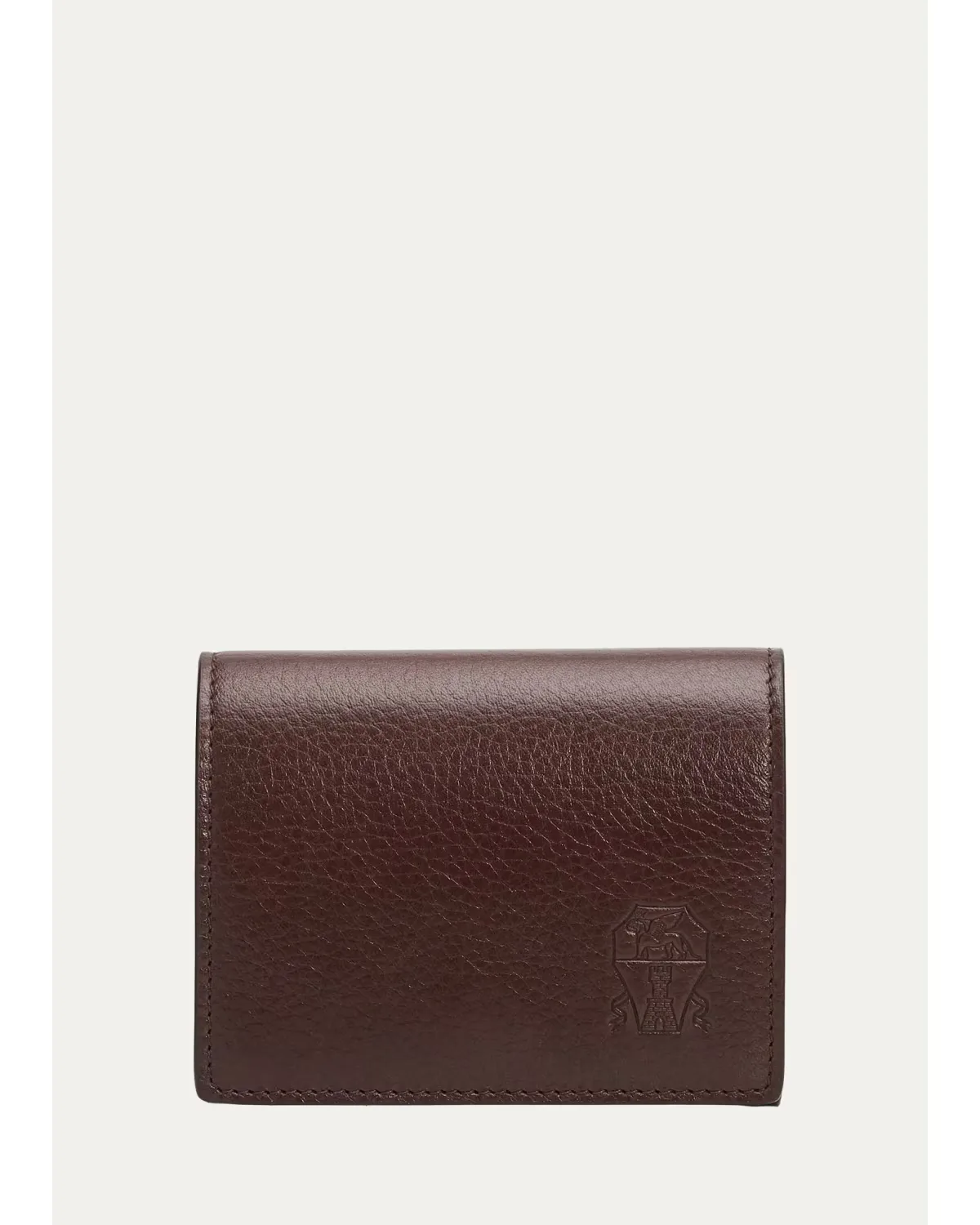 Leather Trifold Wallet by Brunello Cucinelli