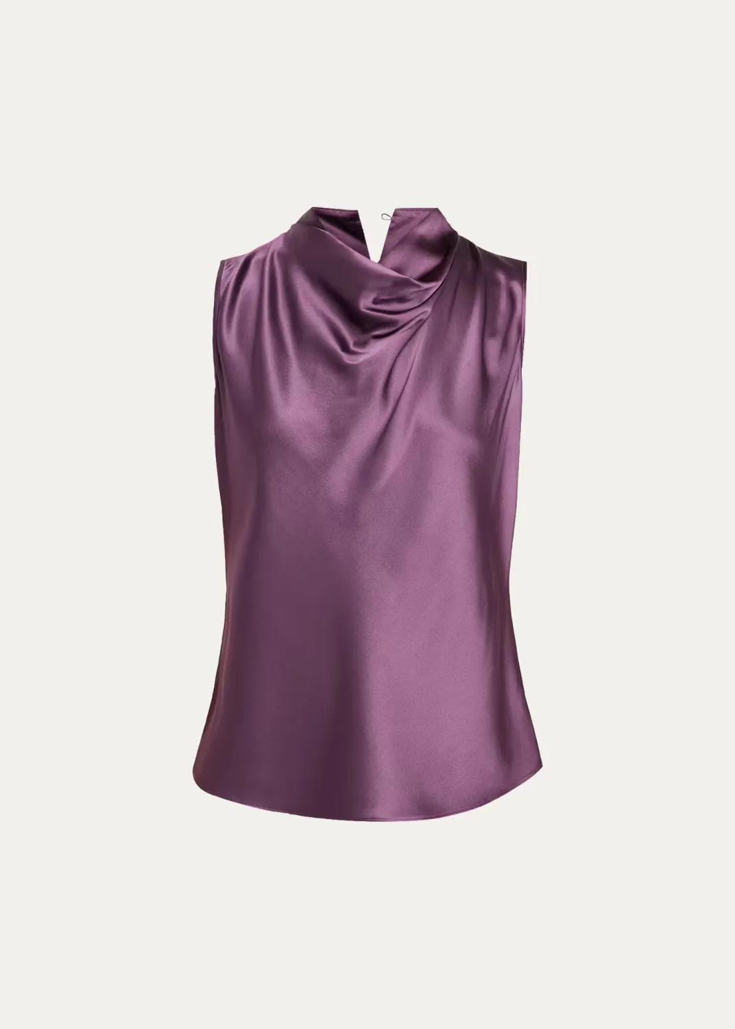 Tam Silk-Blend Cowlneck Top
