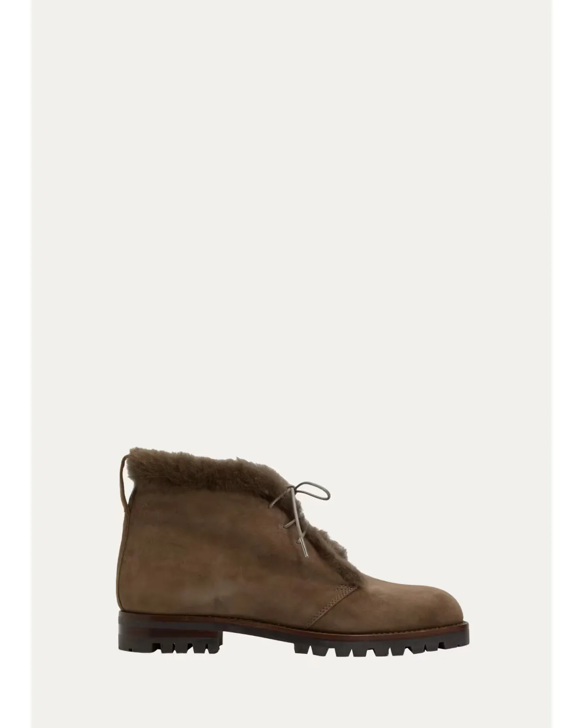 Mircus Shearling-Lined Suede Ankle Boots by Manolo Blahnik