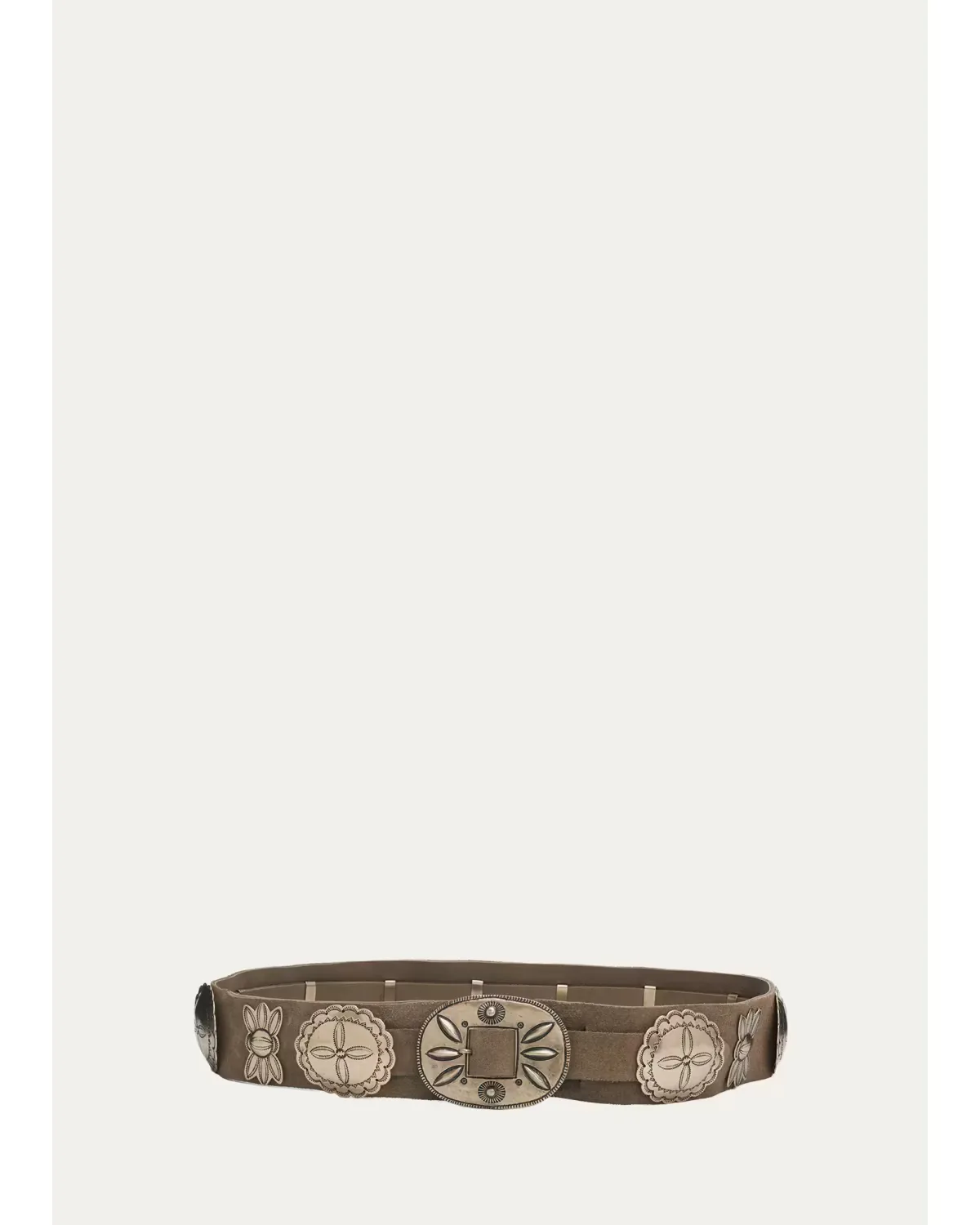 Suede Cast Concho Belt by Ralph Lauren