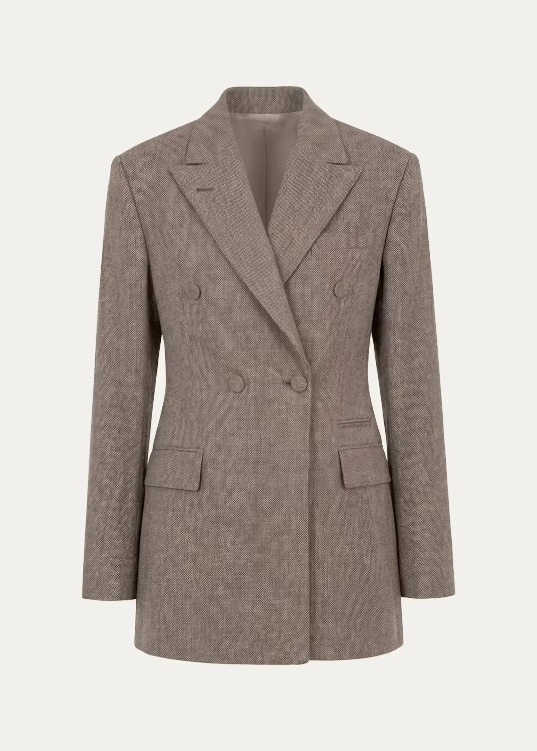 Double-Breasted Virgin Wool Coat