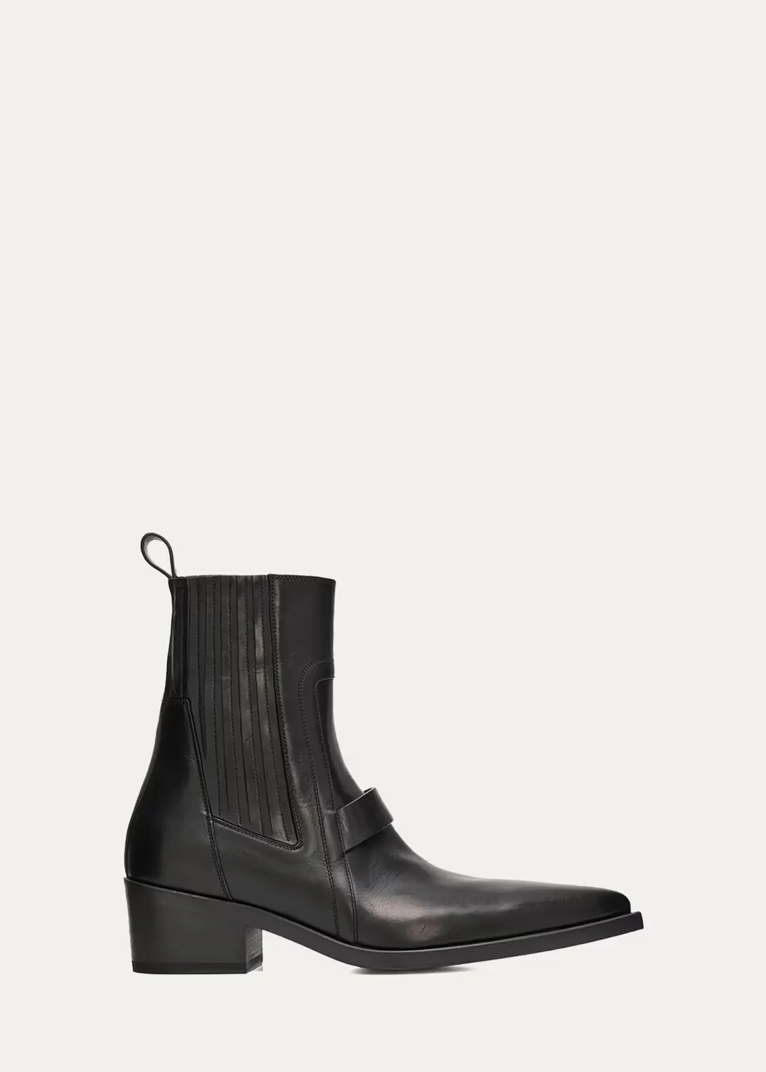 Tower Pointed Sliver Leather Boots by Rick Owens