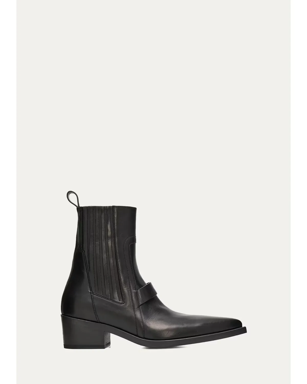Tower Pointed Sliver Leather Boots by Rick Owens
