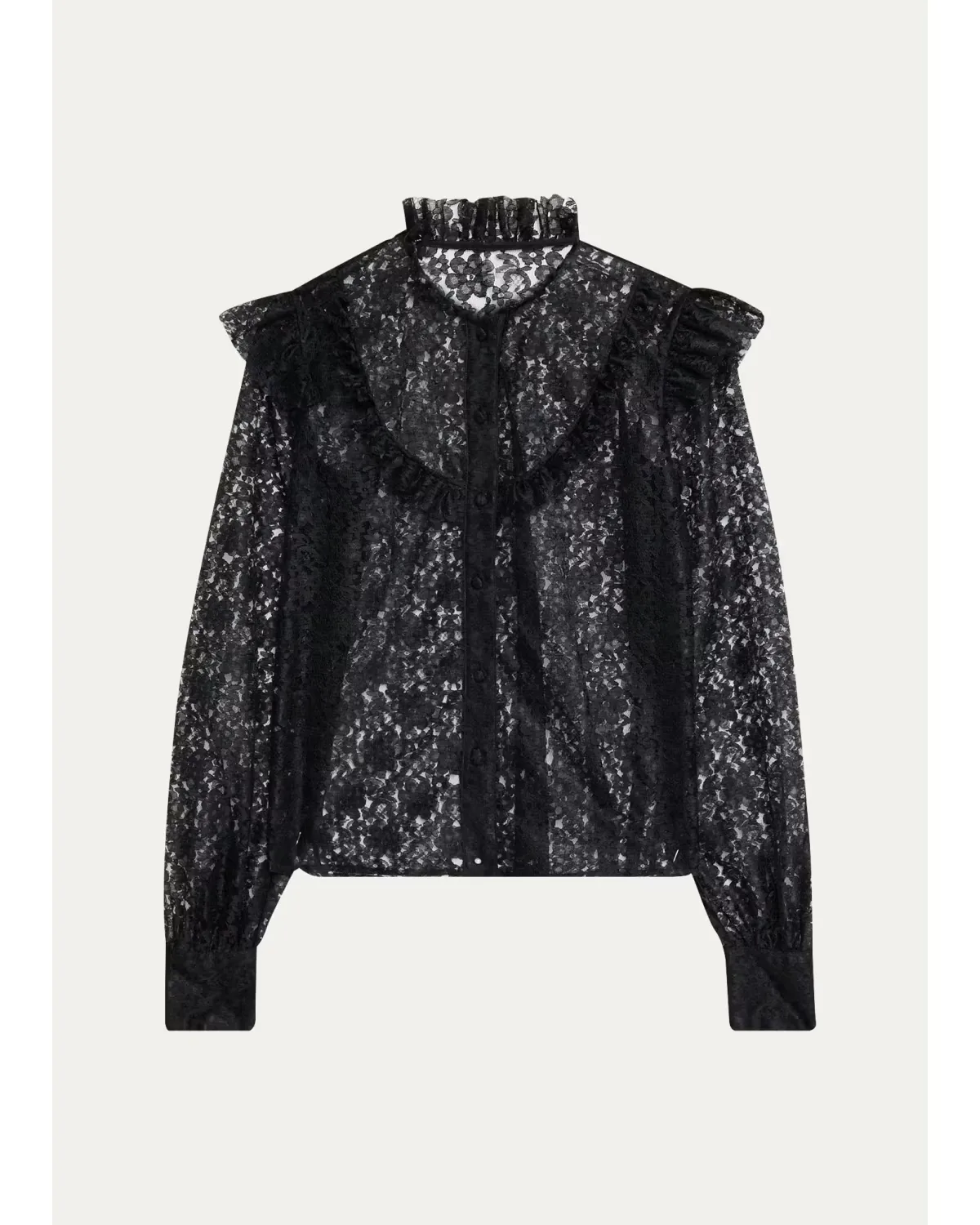 Floral Lace Sheer Top by Prabal Gurung