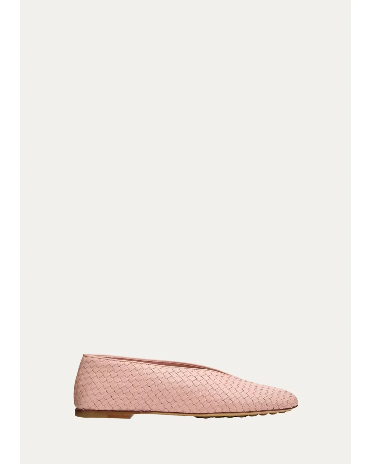 Micro Woven Nappa Leather Ballerina Flats by Bottega Veneta